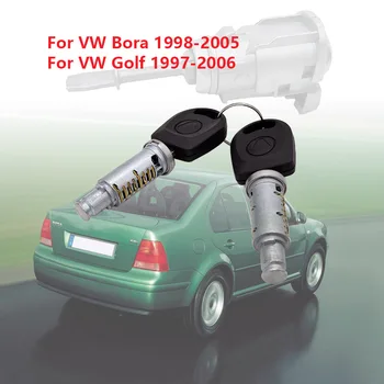 Vpredu Vľavo a Vpravo Dvere Zámok Valec Opravy Kit Pre VW Golf 4 /Bora 1U0837167EC W904-ST-7T Zámok valec s kľúčom