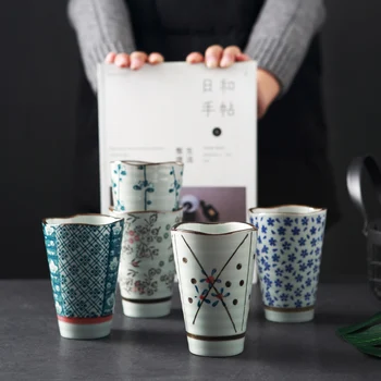 Japonské Keramické Šálky Čaju Šálka Kávy Hrnček Keramiky Poháre Teacup Master Čaj Hrnček Kontajner Drinkware Teaware Dekor Remesiel Darček
