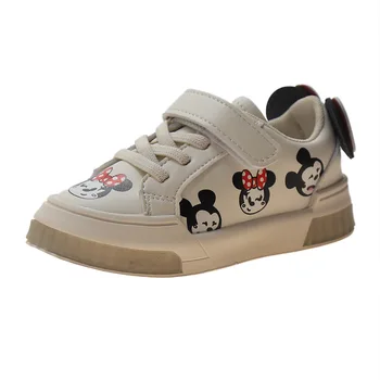 Diseny deti Cartoon Mickey Mouse mäkké ležérne topánky dievčatá Minnie mäkké svetlo topánky eú veľkosť 21-25