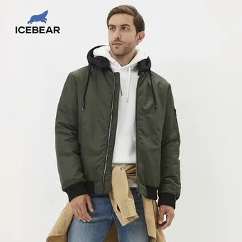 ICEbear 2020 zimné pánske sako bežné bunda s kapucňou nové módne bavlna kabát značky muž značku oblečenia MWD20875I