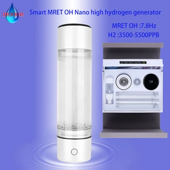 Zlepšiť Imunitu Produkt Elektrolýza Nano Vysoká, Bohaté na Vodík Fľaša na Vodu Inteligentný Hlasový MRETOH 7.8 Hz Mini H2 Plyn Ventilátor