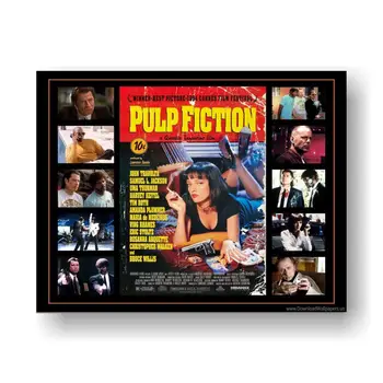 Pulp Fiction Uma Thurman Fajčenie Film v Pohode Stenu Decor Art Tlač Plagátu 12x18 24x36