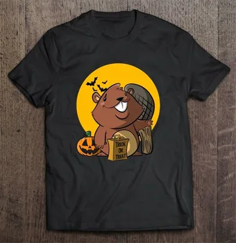 Beaver Trik Halloween Alebo Liečiť Muži T-Shirt S-3Xl Nový Zábavný Tee Tričko