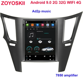 Android os 9.0 10.4 palce vertikálneho displeja auta gps rádio navigácia pre Subaru Outback Impreza Legacy 2009 2010 2011 2012 2013