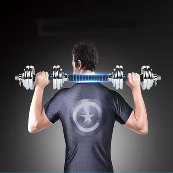 20 kg * priemer 50 mm elektrolyticky pokrývajú liatinové činky mužov hmotnosť nastaviteľné činku športové zariadenia.