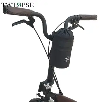TWTOPSE Britskou Vlajkou Skladací Bicykel Taška Pre Brompton 3SIXTY Fnhon SP8 Vode Odolný 1050D Riadidlá Sedlo Cyklistické tašky Zadné Tašky