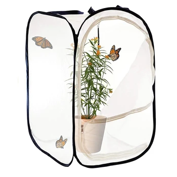 Chov Display Box Hmyzu a Motýľ Biotopov Klietky Oka Terárium Pop-up Klietky Novinka Biotopov Kŕmenie Systém Časti