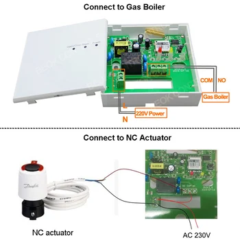 Beok Bezdrôtový Termostat Wifi Smart Regulátor Teploty Pre Plynový Kotol A Pohon Izby, Kúrenie Pracovať S Google Domov Alexa