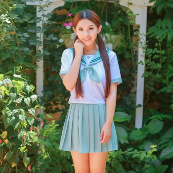 Biela Školské Uniformy Dievčatá Šaty Plus Veľkosti Kórejský Trend Tepláková Súprava Vysokoškolákov Šaty Cosplay Utierky Tričko+Sukne