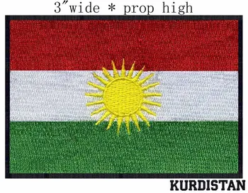 Kurdistan Iraku Vlajkou výšivky 3