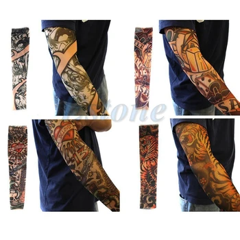 10pcs Unisex Ženy Muži Falošné Dočasné Strany Tetovanie Pošmyknúť na Rukávy Body Art Rameno Zahŕňa Pančuchy