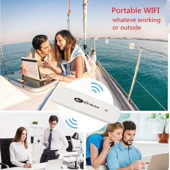 4G/3G, LTE Modem USB Sieťový Adaptér S WiFi Hotspot SIM Karta 4G Bezdrôtový Wi-Fi Router Pre Win XP, Vista 7/10 Mac 10.4 IOS