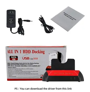 VŠETKO v Jednom HDD Dokovacej/Dock Stanica HD Dual SATA IDE na Usb 2.0 2.5 3.5 Externý Pevný Disk Reader Bývanie Prípade HD BOX