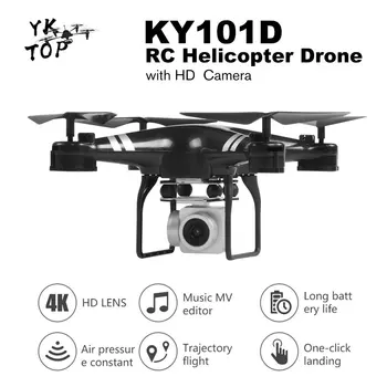 KY101D RC Vrtuľník Drone s HD WIFI FPV 4K 16MP Fotoaparát 2.4 G 4-os, RC Lietadlá, Bezpilotné lietadlá 20 Minút Lietať Čas
