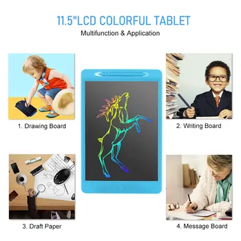 Zdaniteľná Písanie Tablet Dieťa rysovaciu Dosku LCD Digitálny Tablet Čiastočné Vymazať Rukopisu Podložky Prenosné Elektronické Tablet Rada