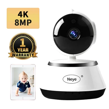 N_eye 8MP 4K/1080P HD Domáce Bezpečnostné IP Kamera, obojsmerné Audio, Bezdrôtové Kamery na Nočné Videnie CCTV WiFi Kamera Baby Monitor Pet cam