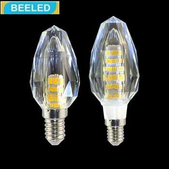 LED Žiarovka E14 5W 7W Žiarovky 220V Krištáľové lampy luster Domov Obývacia Izba Energeticky Úsporné osvetlenie 6 Pack led svetlo domova