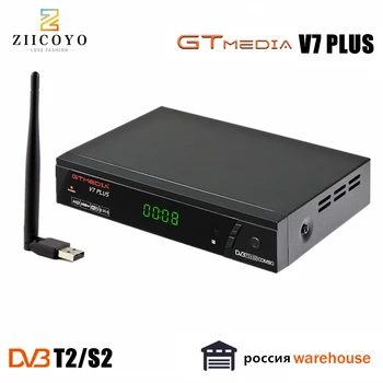 GTMEDIA V7PLUS DVB-S2 1080P HD Satelitný Prijímač+USB WIFI Rusko DVB-T2 dekodér DVB DVB T T2 Satelitný Prijímač