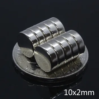 50Pcs 10x2 mm Neodýmu Magnet Trvalé N35 Dia 10 mm x 2 mm NdFeB Super Silné Silné Magnetické Magnety (Malé Okrúhle Disk