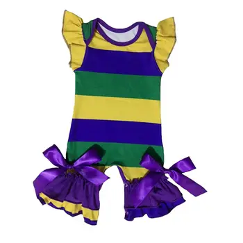 Mardi Gras dovolenku Mardi Gras Farby, fialové, zelené a zlaté baby dievčatá šaty, legíny