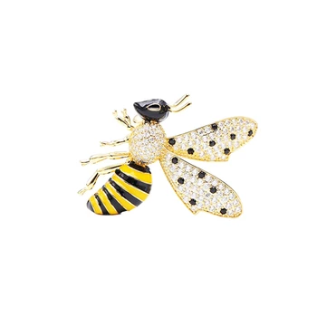Hmyzu Brošňa pre Ženy/Mužov Jemné AAA Zirkón Crystal Bee Brošňa Pin Roztomilý Zvierat Smalt Kolíky Šperky Broche Vianočné Darčeky