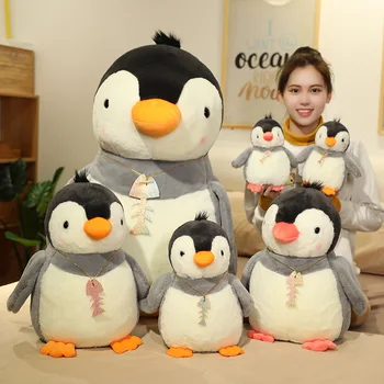 Kawaii Penguin Bábika Morský Živočích Plyšové Hračky 25 cm/35 cm/45 cm Simulácia Bábika Deti Narodeninám Reálnom Živote Plyšové Hračky pre Deti,