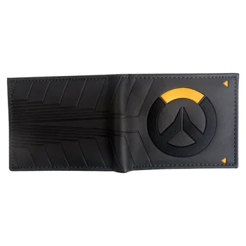Peňaženka mužov Overwatch Logo Bi-Fold Peňaženka so Zipsom na mince vrecku Držiteľovi Karty Kreditnú kartu ID okno