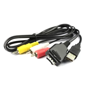 2in 1 dátový USB SYNC &AV TV video Kábel kábel pre Sony VMC-MD2 Cyber-Shot DSC-T900/B T900/R T900/T T900 H20/B H20 HX1 T500/B-T500