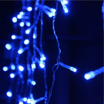 5M Vianočné Girlandy LED Záves Cencúľ String Svetlá Časti 0.4-0.6 m AC 220V Záhrada Street Vonkajšie Ozdobné Svetlo Dovolenku