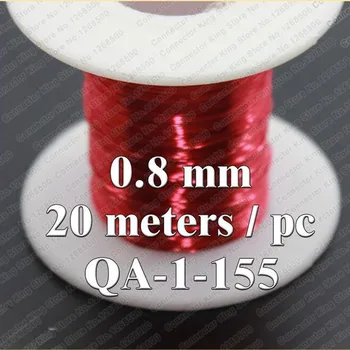 20m Červený Magnet Drôt 0.8 mm Smaltovaný Medený drôt Magnetické Coil Winding