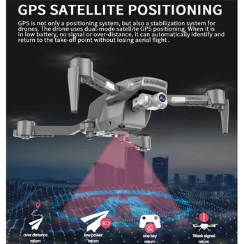 Nwe new GPS Drone 4K Quadcopter S Kamerou HD Dve osi, anti-shake Gimbal Optický Tok FPV Drone 4K Profesionálne Hučí Selfie Dron