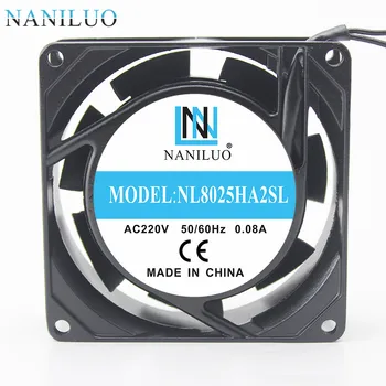 NANILUO NANILUO 8025 ventilátor 80X80X25MM 220-240V AC Chladnejšie PC Počítač AC Chladenie Ventilátorom Pre Notebook 8CM ventilátor
