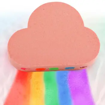 100g Prírodné Starostlivosti o Pleť Cloud Rainbow Kúpeľové Soli Sprcha Bomba Exfoliačný Hydratačné perličkový Kúpeľ Bomby Loptu