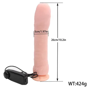 Multi-Speed Pružné, Mäkké Veľký Vibrátor, Dildo Sexuálne Hračky pre Ženy Stimulátor Klitorisu Consolador Dospelých Sex Shop
