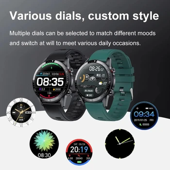 LIGE Nové Mužov Smart sledovať tepovú frekvenciu, Krvný tlak Športové Fitness hodinky vodotesné IP68 Luxusné smart hodinky Muž Pre iOS a Android