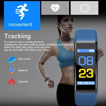 Globálna Verzia Bluetooth Smart Hodinky Šport, Zdravie Nepremokavé Fitness Smart Hodinky Činnosť Tracker Zápästie Band Náramok