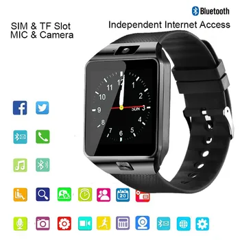 Pánske' hodinky Bluetooth Digitálne Smart Hodinky DZ09 Smartwatch Android Telefónu Volať Pripojiť Sledovať Mužov 2G GSM SIM TF Karty Fotoaparát