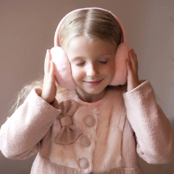 Jesenné a zimné detské jednofarebné chrániče sluchu chlapci a dievčatá slúchadlá teplé a pohodlné lyžiarske chrániče sluchu chrániče sluchu móda