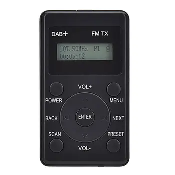Prenosný Mini DAB+ Digitálny Auto-zabudované Rádio Prijímač Aute Namontované FM Stereo Hudby Audio Prijímač Auto-namontované Digitálne Rádio
