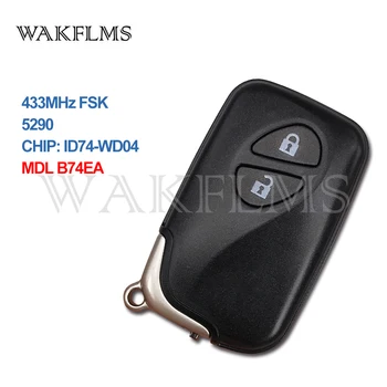 2 Tlačidlá 433MHz ID74 Čip PCB 5290 Smart Key Keyless Go / Vstup Pre Lexus CT200H RX350 RX450H Nahradiť Originálny Kľúč MDL B74EA