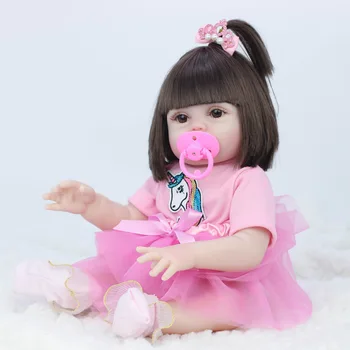 45 cm Bábiky môžu pee bebe baby doll reborn Simulácia Dieťa Bábiky Mäkké Silikónové Reborn Batoľa, Dieťa, Hračky Pre Deti, Dievčatá
