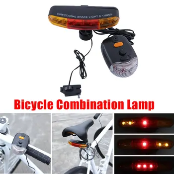 3 v 1 Bicykli Zase Signál Brzdy Chvost 7 LED Svetlo, Elektrické Horn MTB Predné, Zadné Svetlá Na bicykli jazda na Bicykli