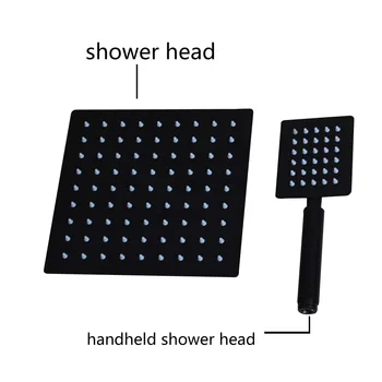 KEMAIDI Kúpeľňa so Sprchou Batérie, 3-Funkcie Black Digitálny Sprcha Kohútikov Nastaviť Zrážok Sprcha Hlava 2-pásmový Digitálny Displej Ťuknite na položku Zmiešavač
