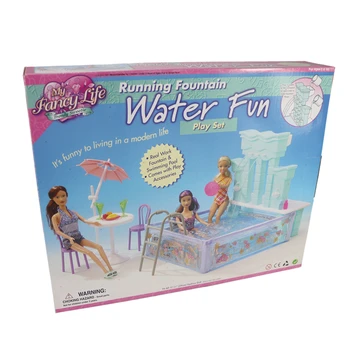 Nová Bábika Dom Nábytku Šport Bazén Series Príslušenstvo Plastové Hrať Nastaviť Bábika slnečný Kúpeľ na Pláž Stoličky pre Barbie Girl Darček
