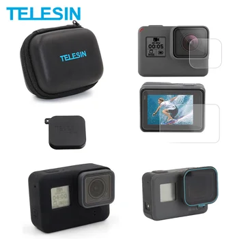 TEELSIN Mini Kamera Prípade Obrazovke Objektív Film Kryt Objektívu Rám Prípade CPL Objektív Filter 5 Pack Príslušenstvo Sada pre GoPro Hero 7 6 5