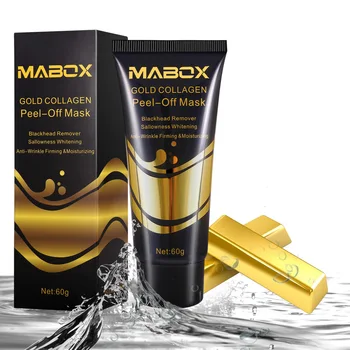 MABOX 24K Odstrániť Blackhead Zlatá Maska Zmenšenie Pórov Zlepšiť Hrubú Starostlivosti o Pleť, Akné, Maska Tváre Hydratačné Proti Vráskam Proti Starnutiu