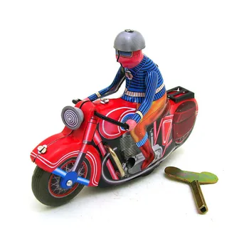Vintage Retro Motorke Tin hračky Klasické Hodinky Vietor Až Motocykel Zber Tin Hračka Pre Dospelých, Deti Zberateľskú Darček