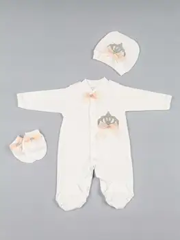 Dievčatá Chlapci Dieťa Remienky Kráľ, Kráľovná Novorodenca Oblečenie 3ks Sada Bavlny, Mäkké Antialergický materiál Pre Novorodencov Druhov, oblečenie