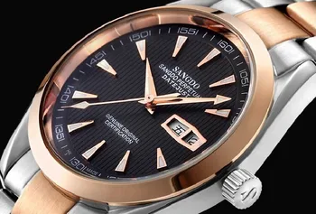 40 mm Sangdo Business sledovať Automatickom Vietor pohyb kvalitné Mechanické hodinky Auto Dátum pánske hodinky 042B