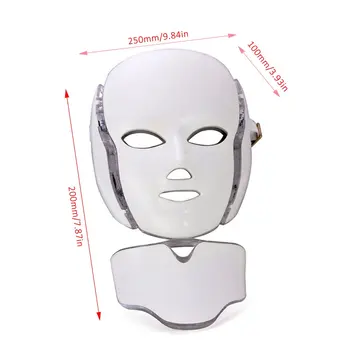 Elektrické LED Pleťová Maska Krku Omladenie Pokožky Tváre Starostlivosť o Liečbe Krásy Nástroja Čistenie Utiahnite Zubov Nástroja
